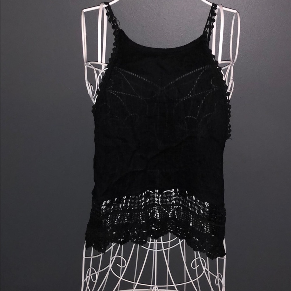 Black tank top